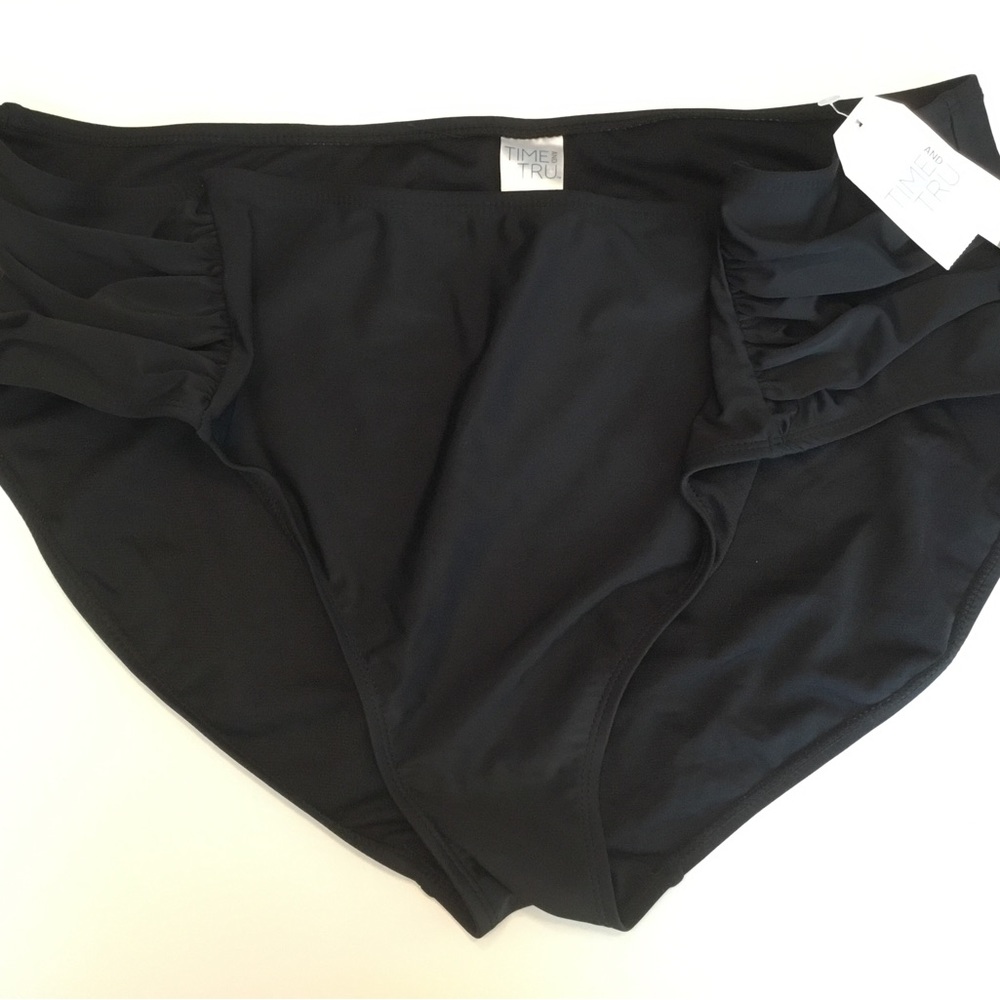 Time & Tru swimsuit, bottom 2X = 20W. New, never worn. NWT Black